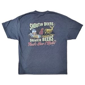 BUCK WEAR Shirt "Shootin Deers & Drinkin Beers... That's How I Roll!"  2006